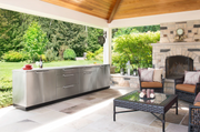 Outdoor Kitchen Stainless Steel 3 Piece Cabinet Set outdoor funiture New Age   