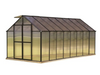 Riverstone Monticello 8 ft x 16 ft Greenhouse Black MONT-16-BK Greenhouses RiverStone   