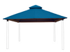 Riverstone Industries 14 ft. sq. ACACIA Gazebo Roof Framing and Mounting Kit With Caribbean Blue OutDURA Canopy Canopy & Gazebo Tops RiverStone   