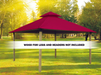 Riverstone Industries 14 ft. sq. ACACIA Gazebo Roof Framing and Mounting Kit With Hibiscus OutDURA Canopy Canopy & Gazebo Tops RiverStone   