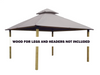 Riverstone Industries 14 ft. sq. ACACIA Gazebo Roof Framing and Mounting Kit With Sand OutDURA Canopy Canopy & Gazebo Tops RiverStone   