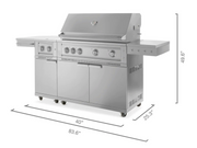 Platinum Grill & Dual Side Burner 40'' Free Stand BBQ GRILL New Age   
