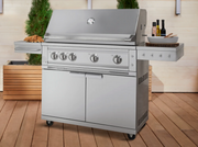 Platinum Grill & Dual Side Burner 40'' Free Stand BBQ GRILL New Age   