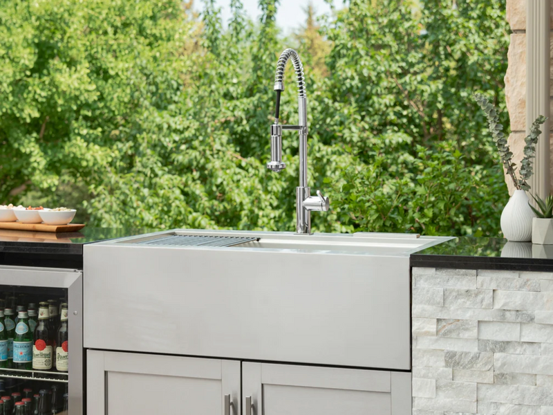 Outdoor Kitchen Signature Series 11 Piece Cabinet Set with 40'' Grill BBQ GRILL New Age   