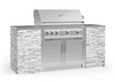 Outdoor Kitchen Signature Series 6 Piece Cabinet Set with 40'' Grill BBQ GRILL New Age Outdoor Kitchen Signature Series 6 Piece Cabinet Set with 40''Grill -White Crystal Marble Outdoor Kitchen Signature Series 6 Piece Cabinet Set with 40''Grill - LPG 