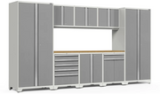 Pro Series 9 Piece Cabinet Set outdoor funiture New Age Pro Series 9 Piece Cabinet Set - Platinum Bamboo 