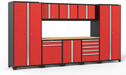 Pro Series 9 Piece Cabinet Set outdoor funiture New Age Pro Series 9 Piece Cabinet Set - Red Bamboo 