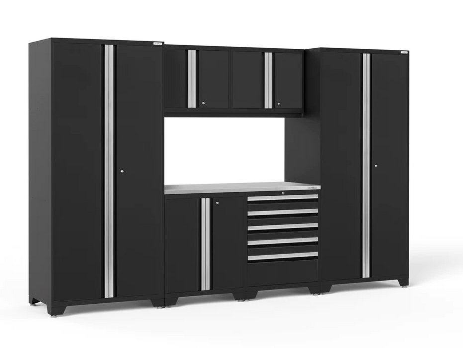 Pro Series 7 Piece Cabinet Set outdoor funiture New Age Pro Series 7 Piece Cabinet Set - Black Stainless Steel 