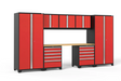 Pro Series 8 Piece Cabinet Set outdoor funiture New Age Pro Series 8 Piece Cabinet Set - Red Bamboo 