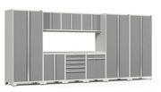 Pro Series 10 Piece Cabinet Set outdoor funiture New Age Pro Series 10 Piece Cabinet Set - Platinum Stainless Steel 
