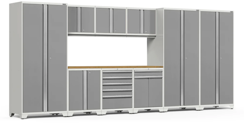 Pro Series 10 Piece Cabinet Set outdoor funiture New Age Pro Series 10 Piece Cabinet Set - Platinum Bamboo 