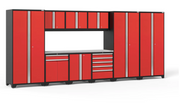 Pro Series 10 Piece Cabinet Set outdoor funiture New Age Pro Series 10 Piece Cabinet Set - Red Stainless Steel 
