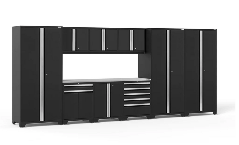 Pro Series 10 Piece Cabinet Set outdoor funiture New Age Pro Series 10 Piece Cabinet Set - Black Stainless Steel 