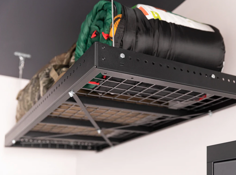 Pro Series 4 ft. x 8 ft. Wall Mounted Steel Shelf outdoor funiture New Age   