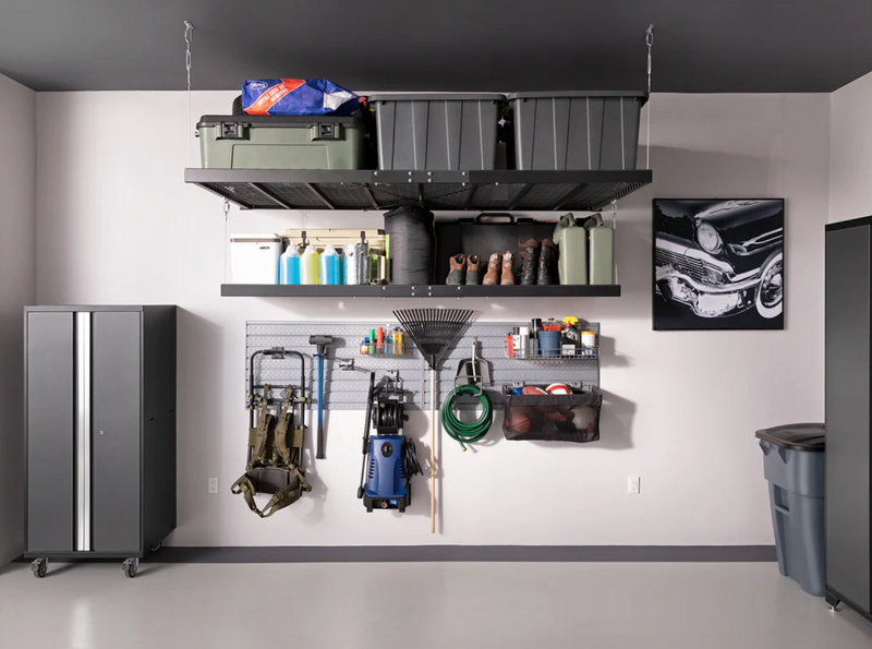 Pro Series 2 ft. x 4 ft. Wall Mounted Steel Shelf outdoor funiture New Age   