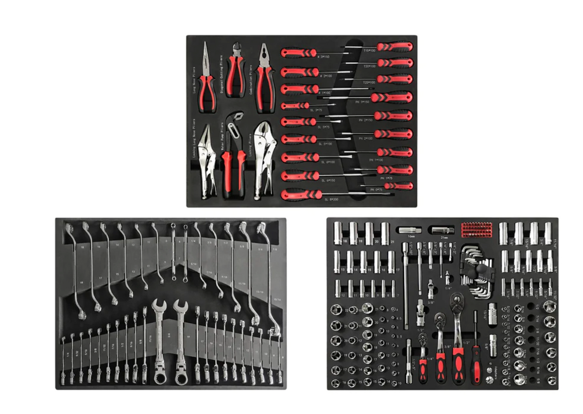 Pro Series Socket, Screwdriver, Plier and Wrench Tray — Marvellesures