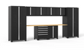 Pro Series 10 Piece Leg Room Cabinet Set outdoor funiture New Age Pro Series 10 Piece Cabinet Set - Black Bamboo 