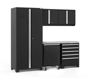 Pro Series 6 Piece Cabinet Set outdoor funiture New Age Pro Series 6 Piece Cabinet Set - Black Stainless Steel 