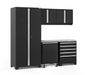 Pro Series 6 Piece Cabinet Set outdoor funiture New Age Pro Series 6 Piece Cabinet Set - Black Stainless Steel 