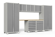 Pro Series 8 Piece Cabinet Set outdoor funiture New Age Pro Series 8 Piece Cabinet Set - Platinum Bamboo 