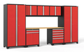 Pro Series 8 Piece Cabinet Set outdoor funiture New Age Pro Series 8 Piece Cabinet Set - Red Bamboo 