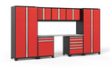 Pro Series 8 Piece Cabinet Set outdoor funiture New Age Pro Series 8 Piece Cabinet Set - Red Stainless Steel 