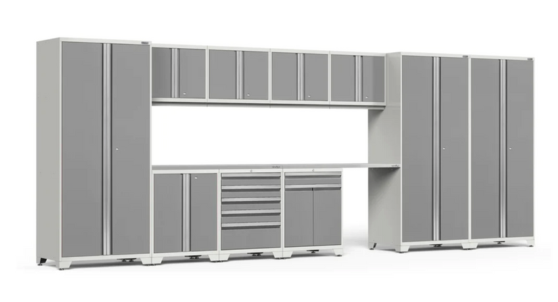 Pro Series 12 Piece Cabinet Set outdoor funiture New Age Pro Series 12 Piece Cabinet Set - Platinum Stainless Steel 