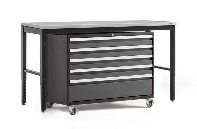 Pro Series 2 Piece Cabinet Workbench Set outdoor funiture New Age Pro Series 2 Piece Cabinet Workbench Set - Grey Stainless steel 