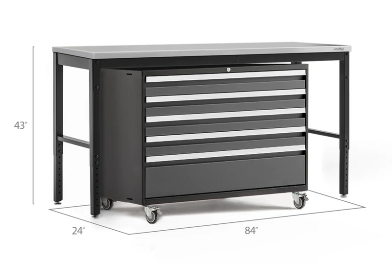 Pro Series 2 Piece Cabinet Workbench Set outdoor funiture New Age   