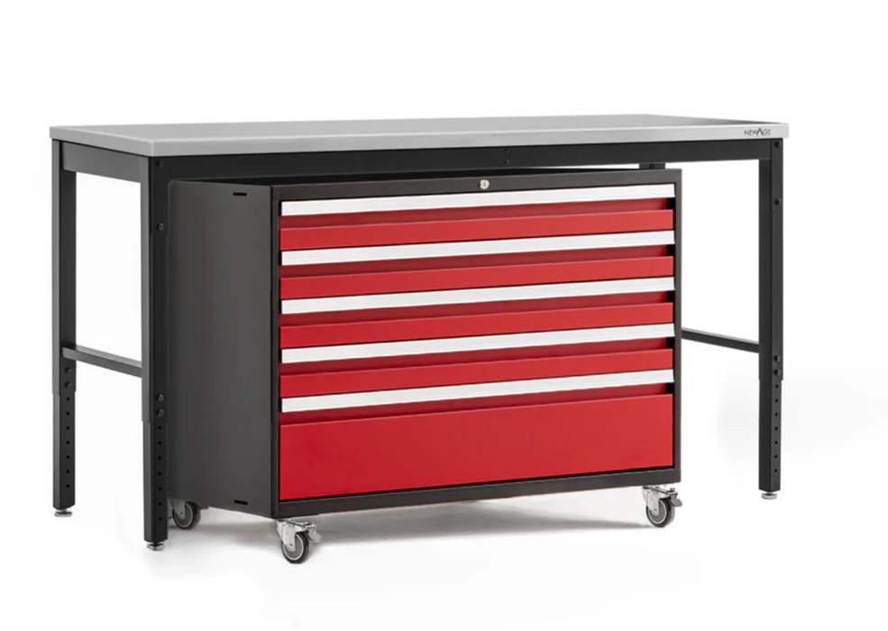 Pro Series 2 Piece Cabinet Workbench Set outdoor funiture New Age Pro Series 2 Piece Cabinet Workbench Set - Red Stainless steel 