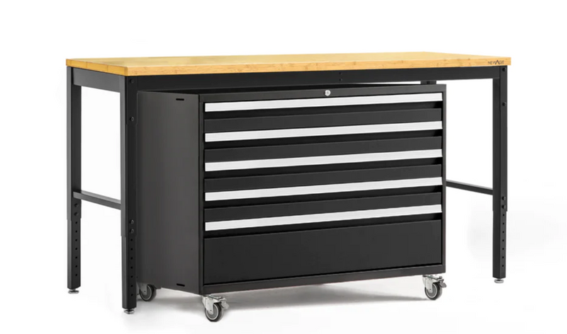Pro Series 2 Piece Cabinet Workbench Set outdoor funiture New Age Pro Series 2 Piece Cabinet Workbench Set - Black Bamboo 