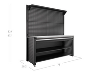 Pro Series 78 in. Workstation with 30 PC Accessory Kit outdoor funiture New Age   