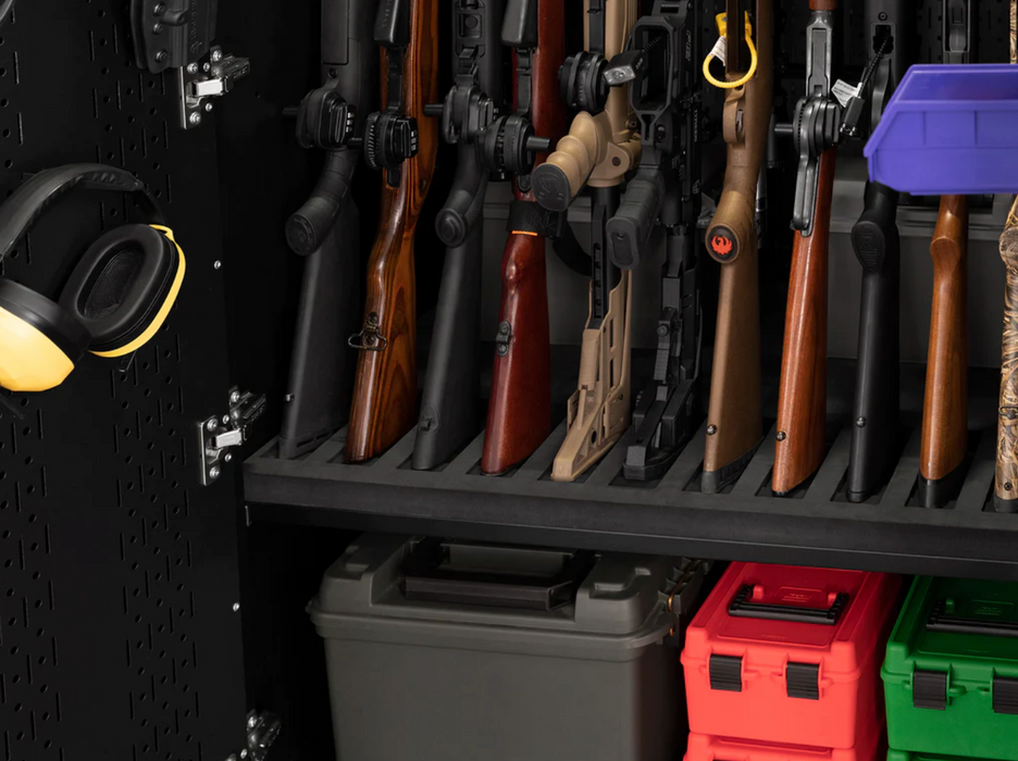 Secure Gun Cabinet Accessory - 36 in. 12 Gun Stock Rest Cabinets & Storage New Age   