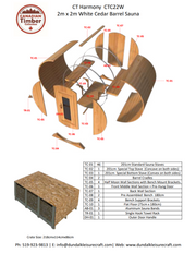 Dundalk 4 Person White Cedar Outdoor Sauna Harmony | 2-4 People | Wood or Electric Heater  Dundalk Leisurecraft   