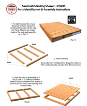 Dundalk Canadian Timber Savannah Standing Outdoor Shower  40" x 40" Platform  Dundalk Leisurecraft   