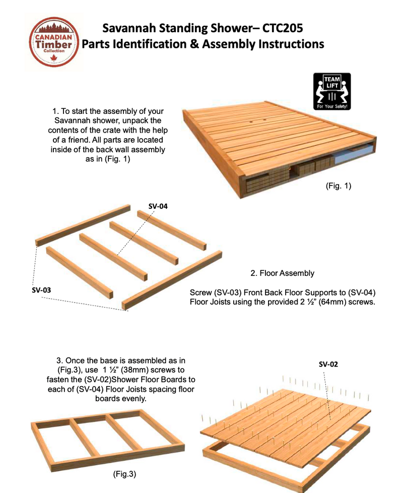 Dundalk Canadian Timber Savannah Standing Outdoor Shower  40" x 40" Platform  Dundalk Leisurecraft   