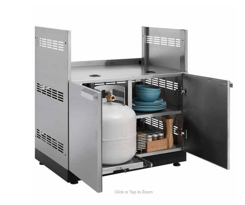 Outdoor Kitchen 5-piece Classic Stainless Steel with Drop-In Stainless Steel Platinum Grill outdoor funiture New Age   