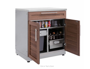 Outdoor Kitchen 5-piece Grove Stainless Steel with Drop-In Stainless Steel Platinum Grill outdoor funiture New Age   