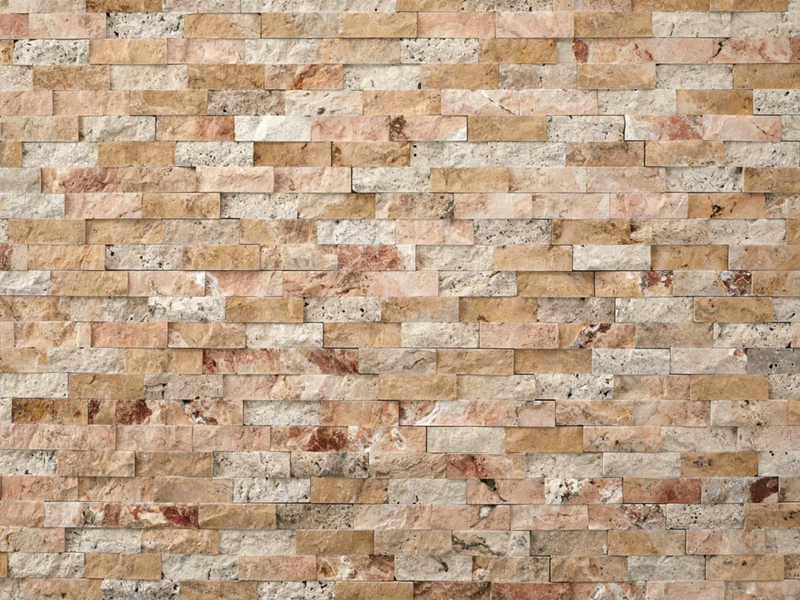 Natural Stacked Stone 72 sq. ft. Bundle Loose Stones New Age Natural Stacked Stone 72 sq. ft. Bundle - Scabos Travertine  