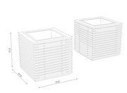 Monterey Square Planter Boxes (Set of 2) outdoor funiture New Age   