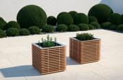 Monterey Square Planter Boxes (Set of 2) outdoor funiture New Age   