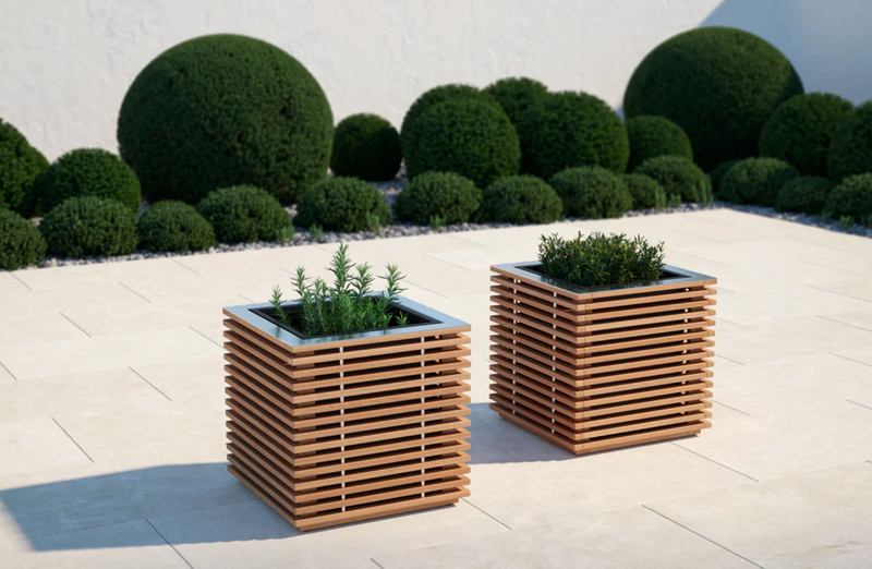 Monterey Square Planter Boxes (Set of 2) outdoor funiture New Age   