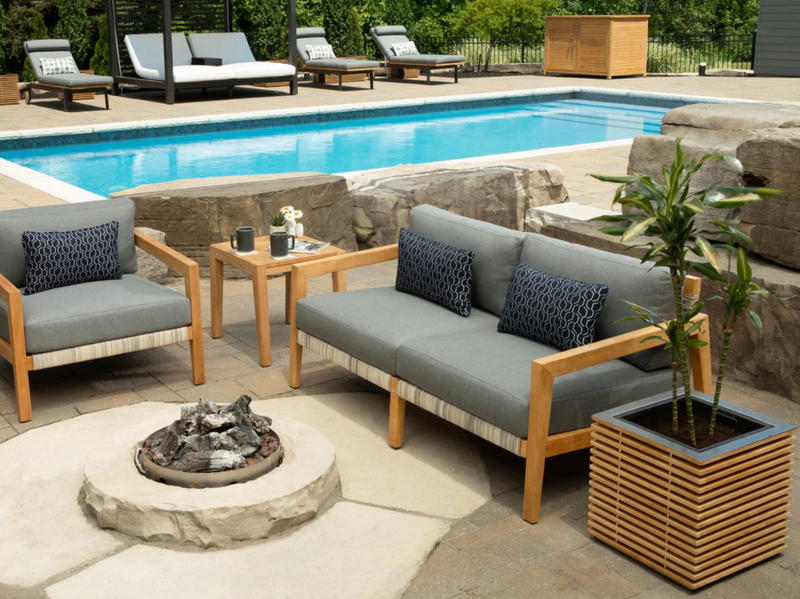 Monterey Square Planter Boxes (Set of 2) outdoor funiture New Age   