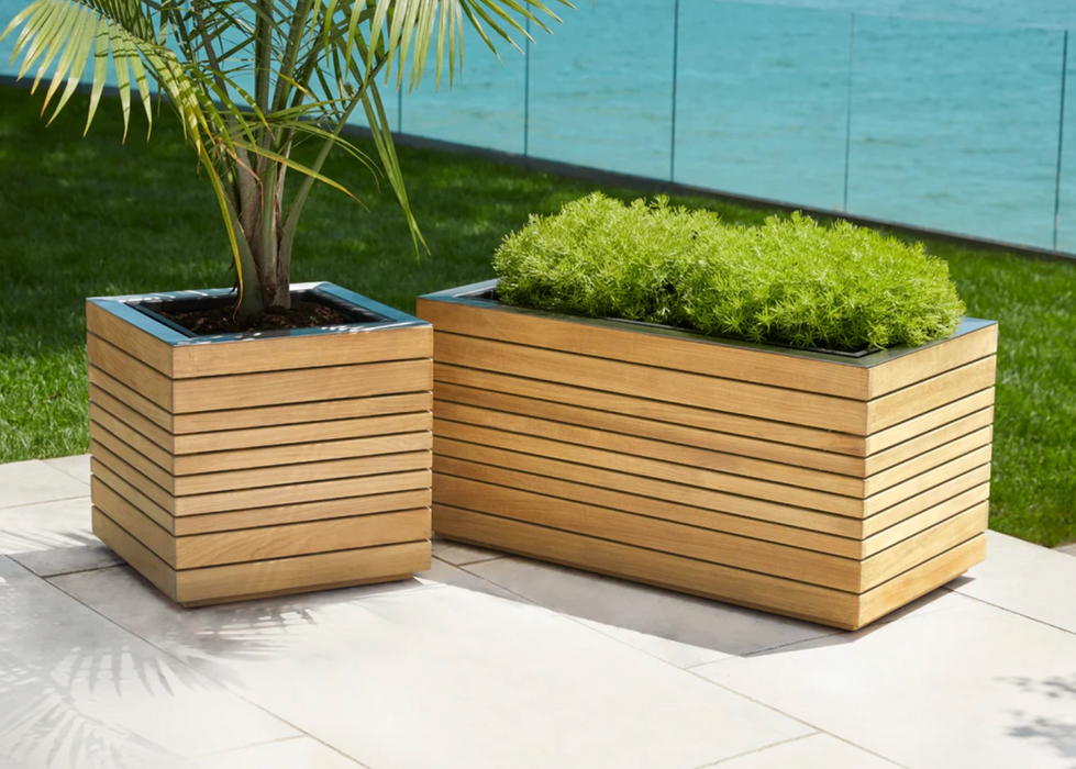 Rhodes Square Planter (Set of 2) outdoor funiture New Age   