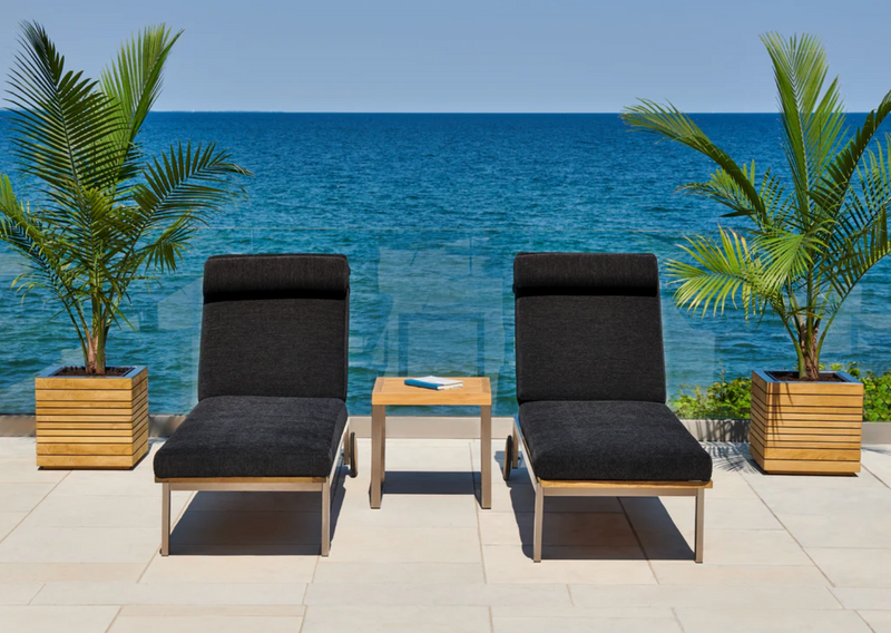 Rhodes Square Planter (Set of 2) outdoor funiture New Age   