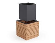 Rhodes Square Planter (Set of 2) outdoor funiture New Age   