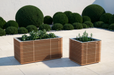 Monterey Square Planter & Rectangular Planter Boxes (Set of 2) outdoor funiture New Age   
