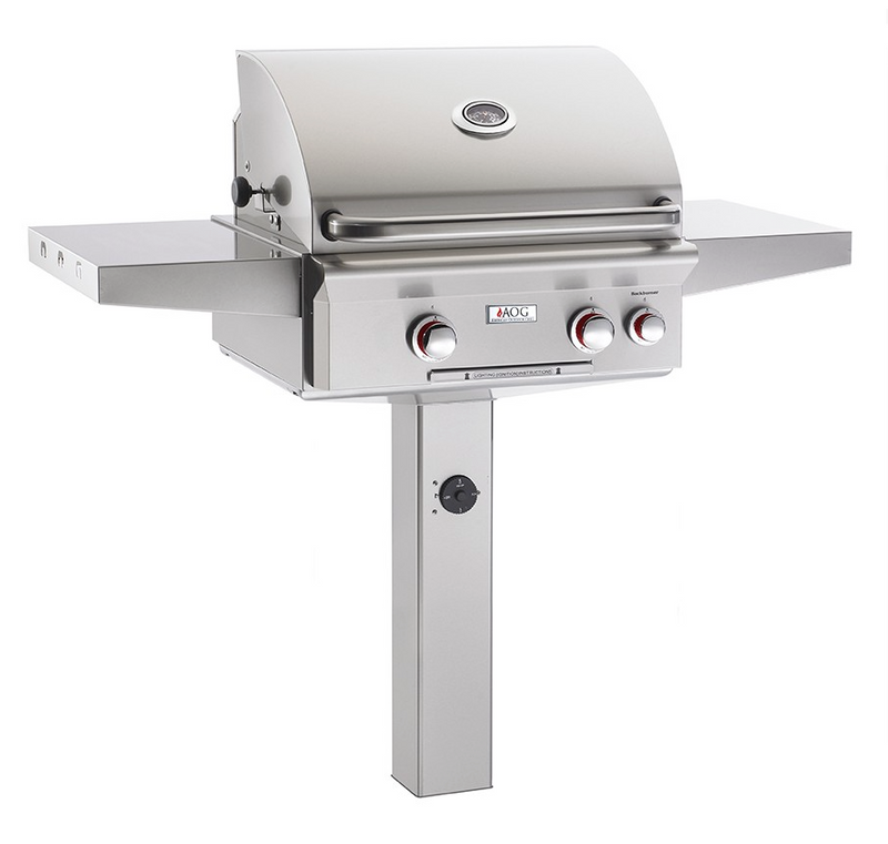 AOG24" in-ground post w/"rapid light" ignition BBQ GRILL CG Products   