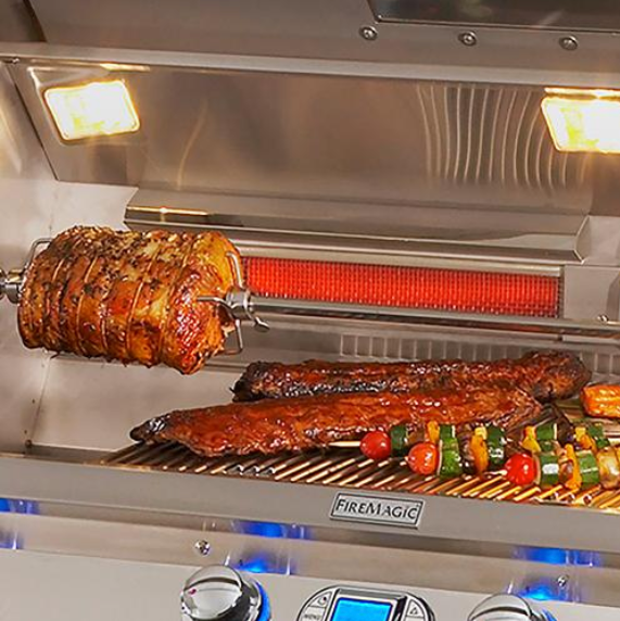 Fire Magic Echelon Diamond E1060i 48-Inch 4-Burner Built-In Natural Gas Grill with Digital Thermometer, Rear Burner and Magic View Window BBQ GRILL CG Products   