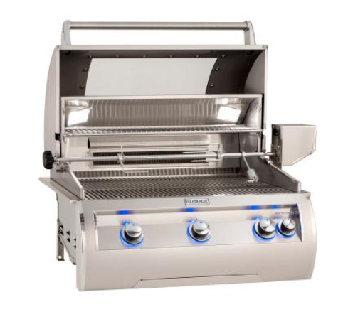 Fire Magic Echelon Diamond E660i 30-Inch 3-Burner Built-In Natural Gas Grill with Analog Thermometer, Rear Burner, Infrared Burner and Magic View Window BBQ GRILL CG Products   